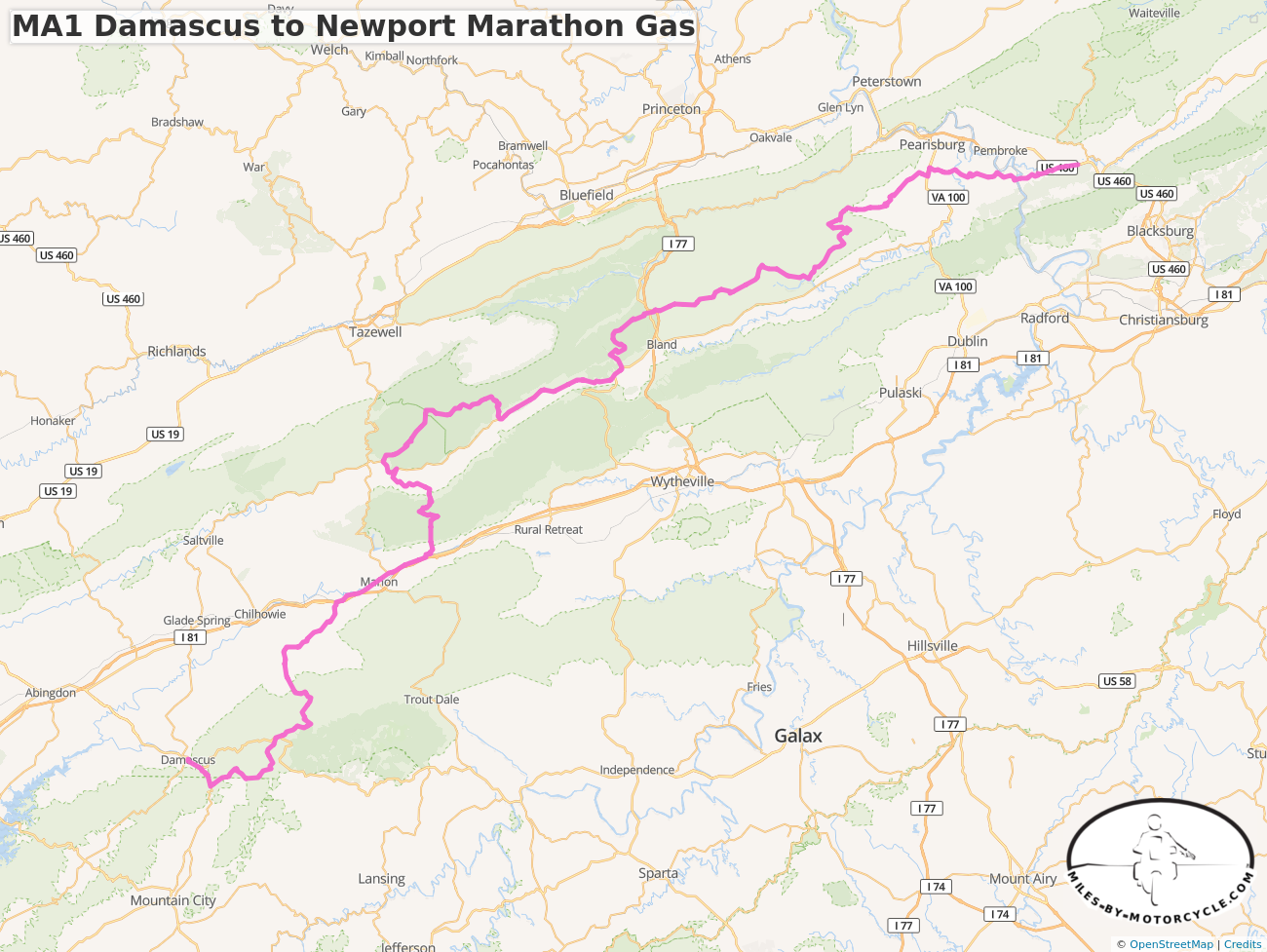 MA1 Damascus to Newport Marathon Gas