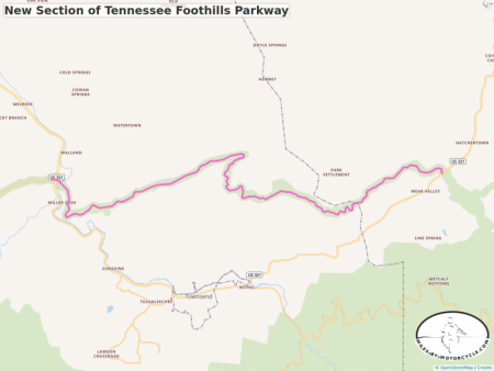 New Section of Tennessee Foothills Parkway