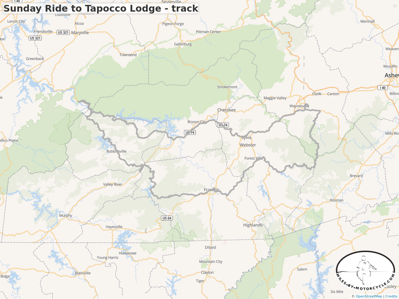 Sunday Ride to Tapocco Lodge - track