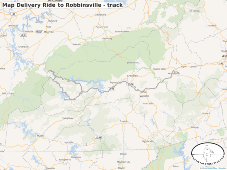Map Delivery Ride to Robbinsville - track