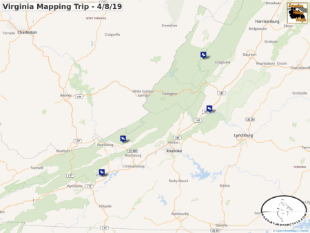 Virginia Mapping Trip - 4/8/19