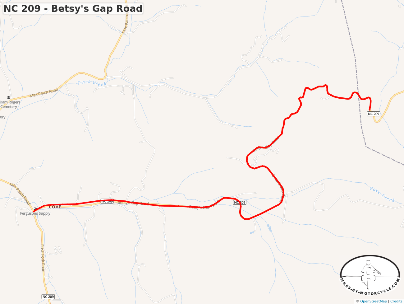 NC 209 - Betsy's Gap Road