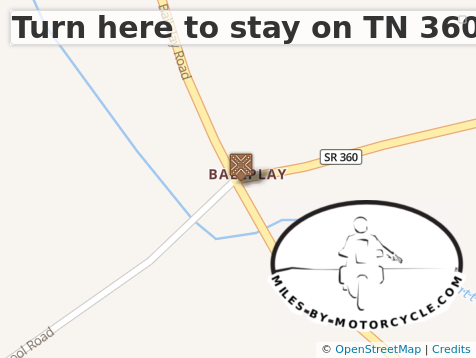 Turn here to stay on TN 360