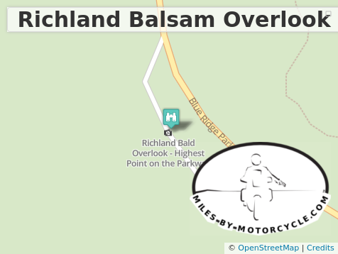 Richland Balsam Overlook - Highest Point on the Parkway