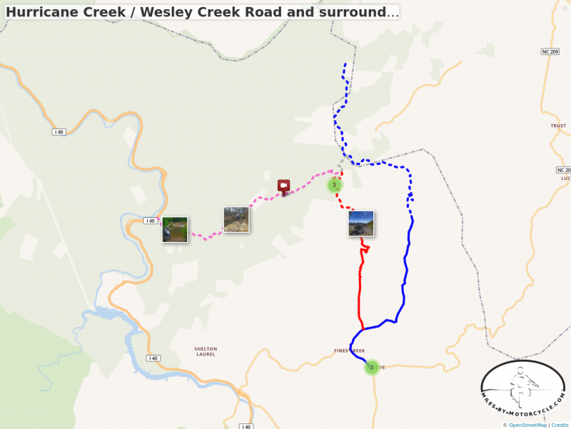 Hurricane Creek / Wesley Creek Road and surroundings