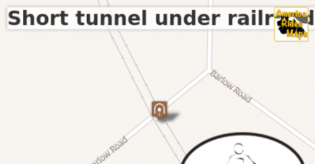 Short tunnel under railroad