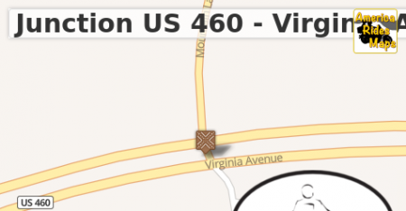 Junction US 460 - Virginia Ave & VA 613 - Mountain Lake Rd