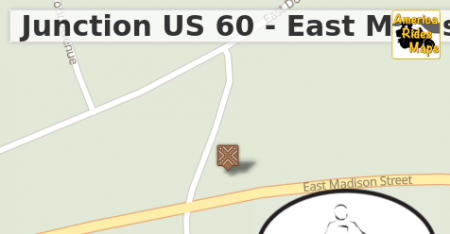Junction US 60 - East Madison St & VA 625 - East Dolly Ann Drive