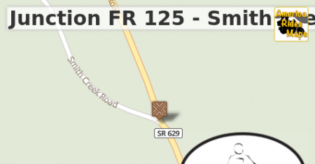 Junction FR 125 - Smith Creek Road & VA 629 - Douthat State Park Rd