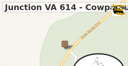 Junction VA 614 - Cowpasture River Rd North & VA 620