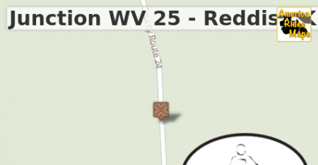 Junction WV 25 - Reddish Knob Rd & WV 24 - Little Fork Rd