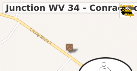 Junction WV 34 - Conrad Rd & WV 3 - Sweedlin Valley Rd
