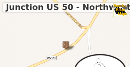 Junction US 50 - Northwestern Pike & WV 29 - Bloomery Pike