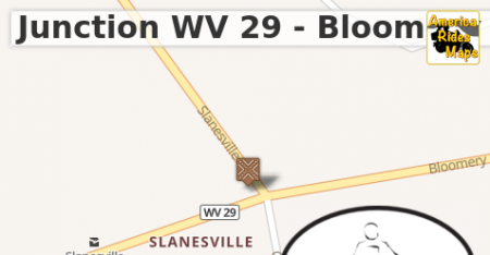 Junction WV 29 - Bloomery Pike & WV 3 - Slanesville Pike