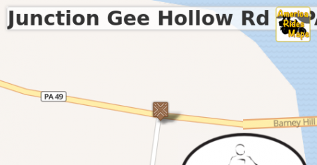 Junction Gee Hollow Rd & PA 49 - Barney Hill Rd