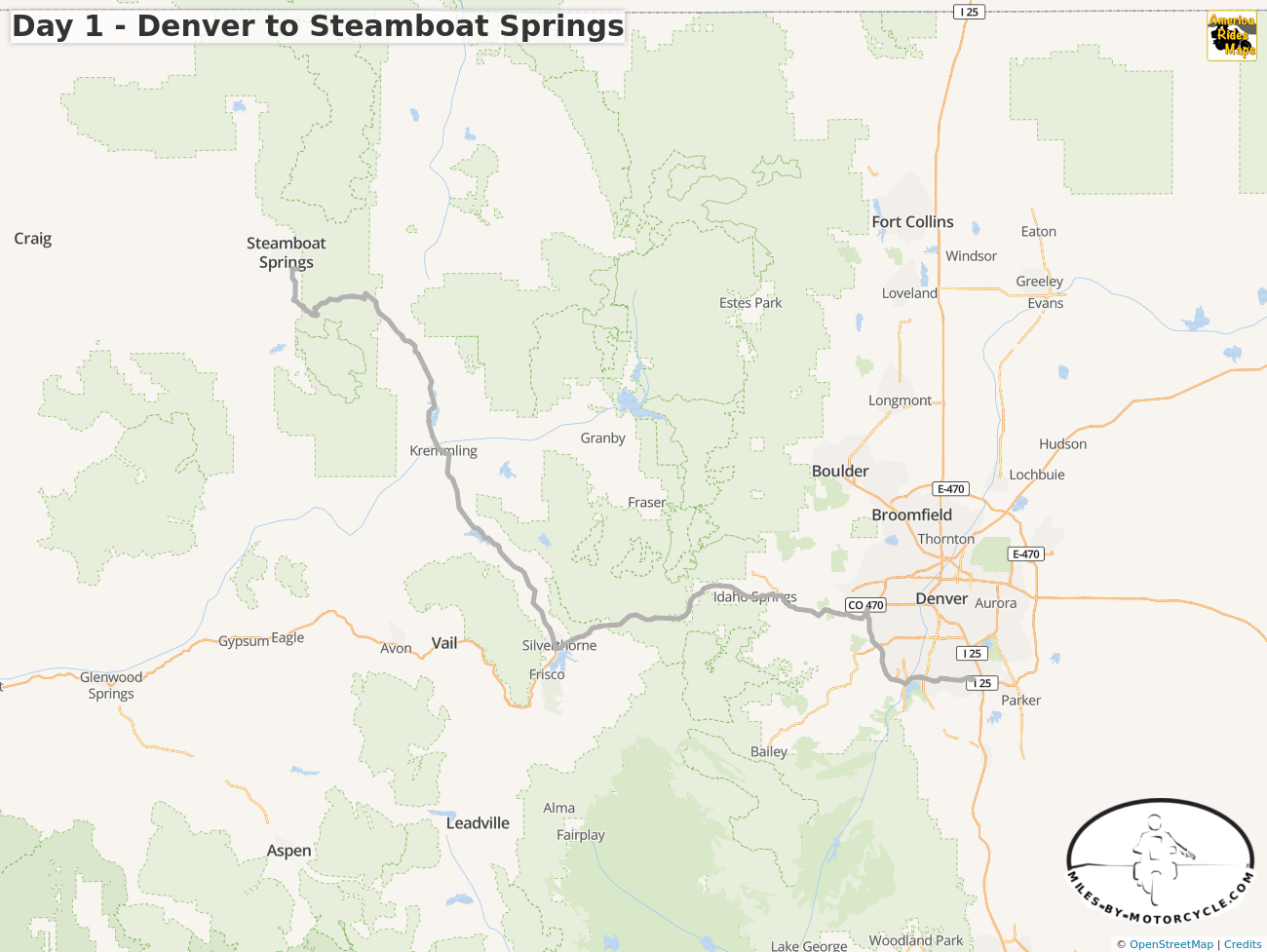 Day 1 - Denver to Steamboat Springs