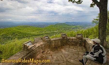 View from the lower Roanoke Mountain Overlook