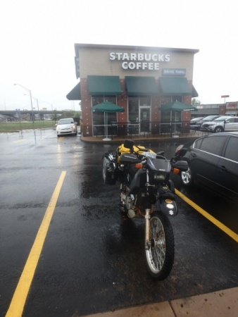 Starbucks in the Rain