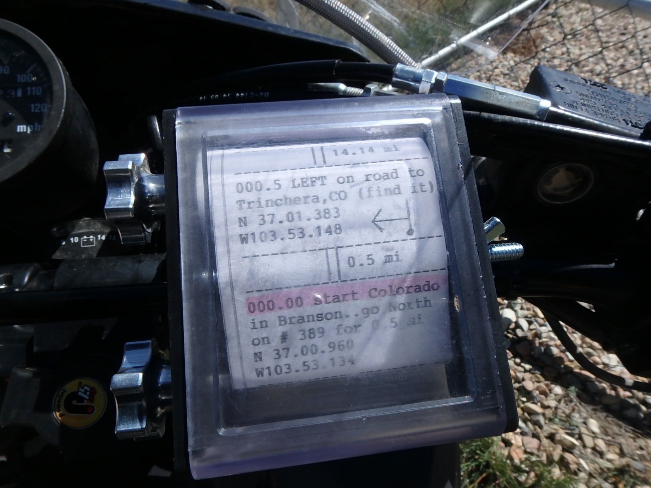 Motorcycle Roll Chart Holder