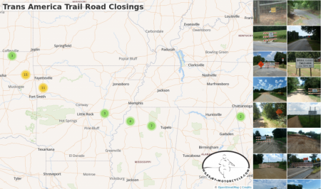 Trans America Trail Road Closings