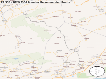 PA 339 - BMW MOA Member Recommended Roads