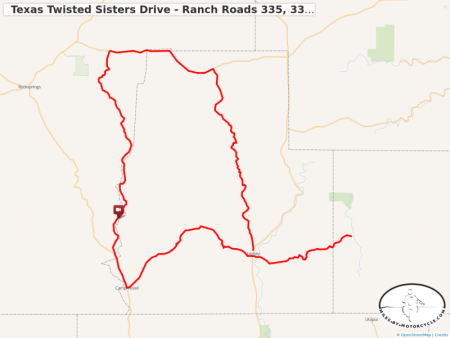 Texas Twisted Sisters Drive - Ranch Roads 335, 337, 336