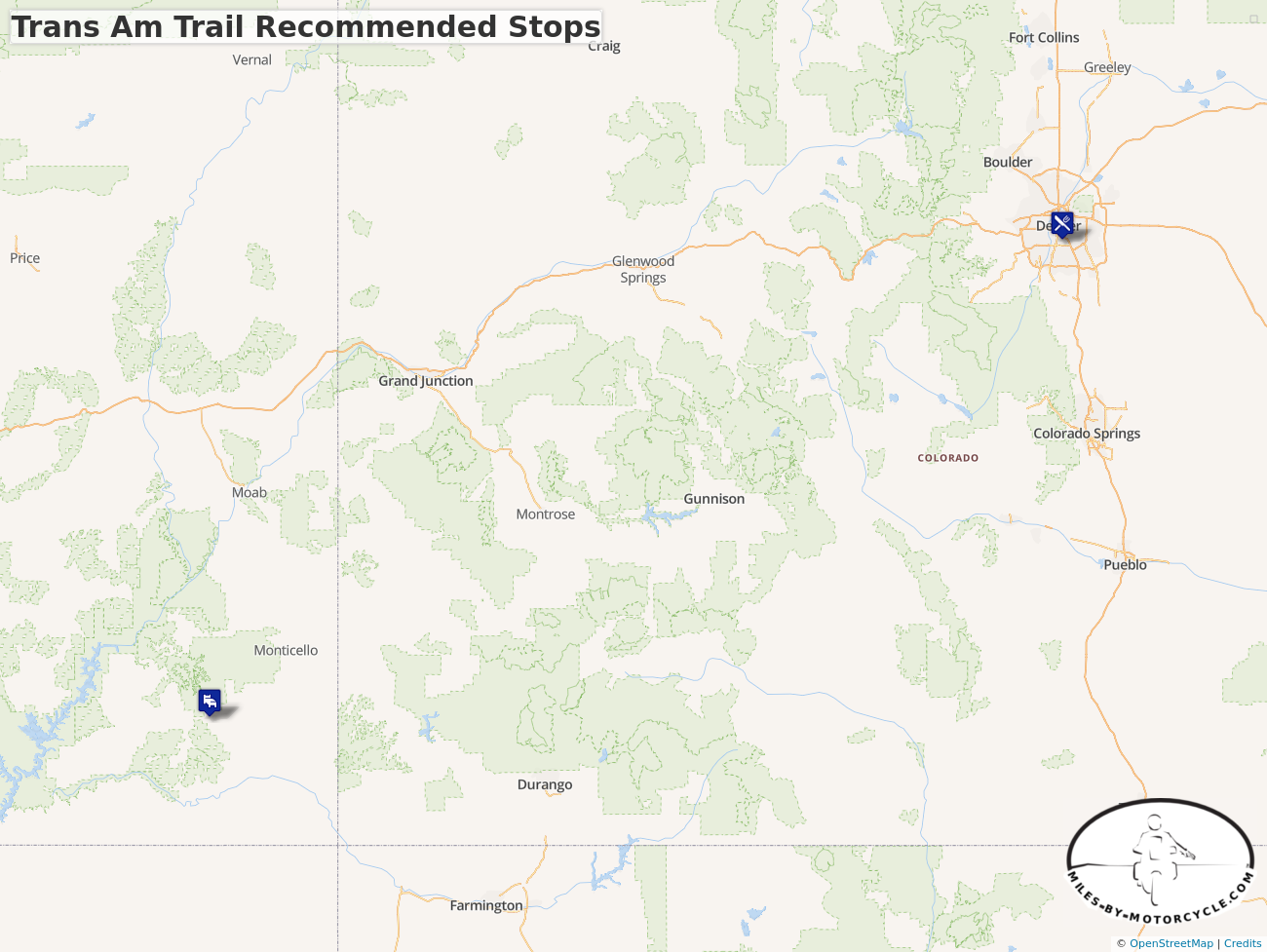 Trans Am Trail Recommended Stops