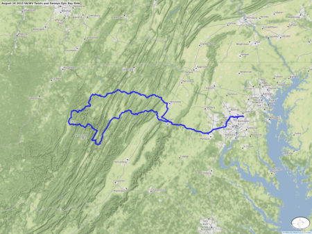 August 16 2013 VA/WV Twists and Sweeps Epic Day Ride