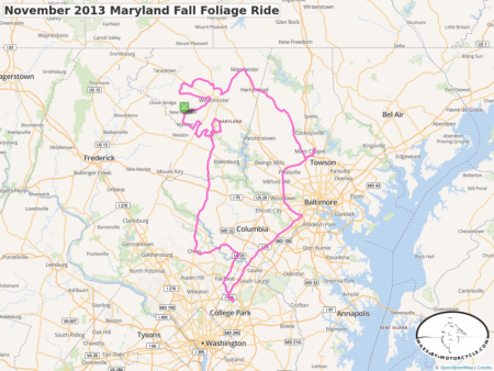November 2013 Maryland Fall Foliage Ride