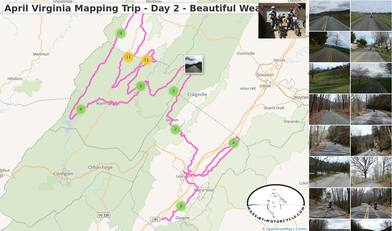 April Virginia Mapping Trip - Day 2 - Beautiful Weather