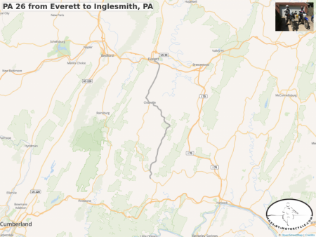 PA 26 from  Everett to Inglesmith, PA