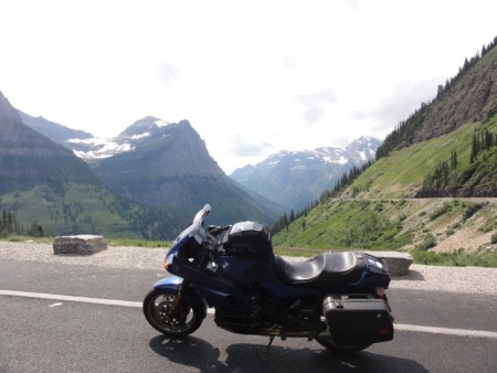 K100RS on the Going to the Sun Road