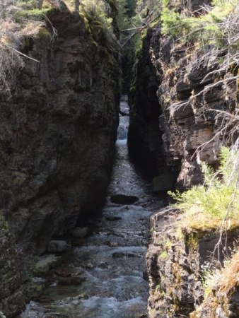 A Small Canyon cut by water