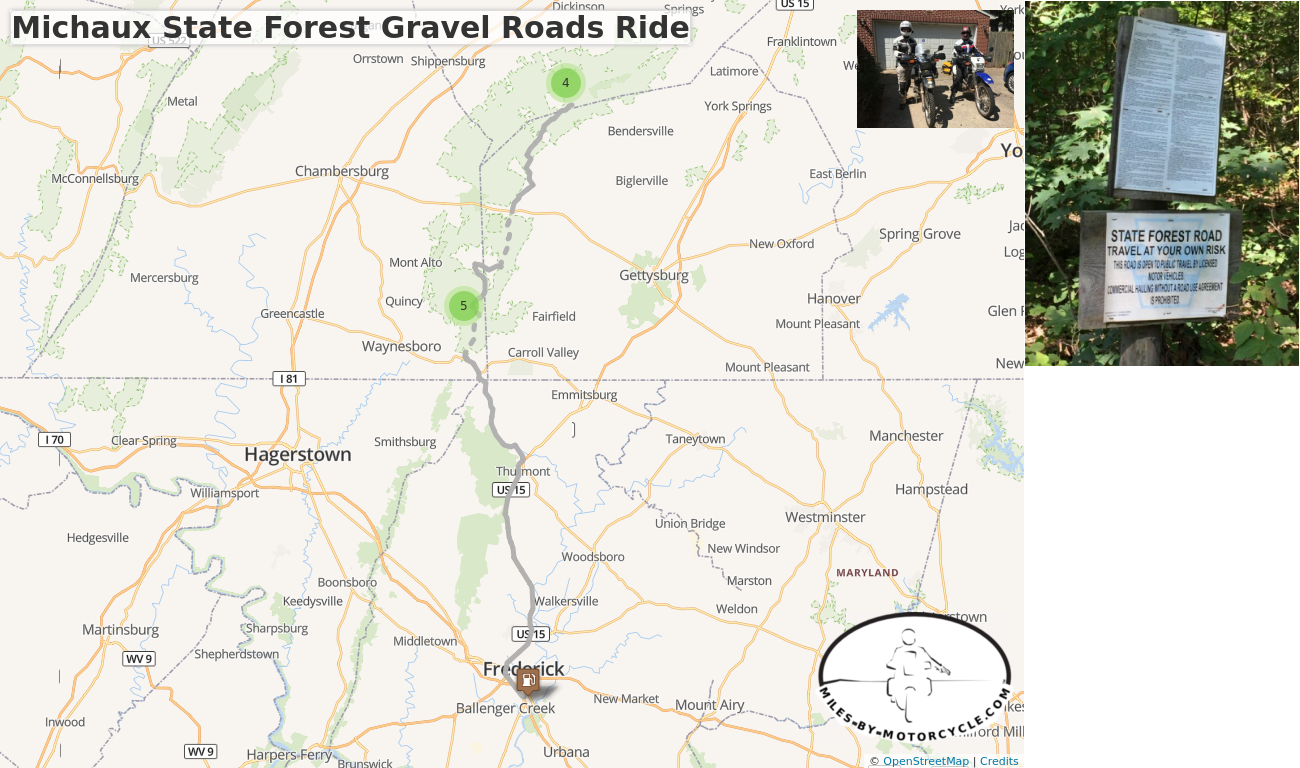 Michaux State Forest Gravel Roads Ride