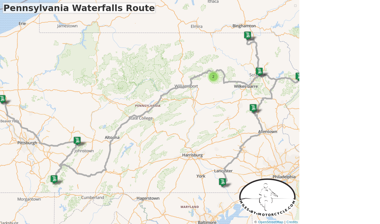 Pennsylvania Waterfalls Route