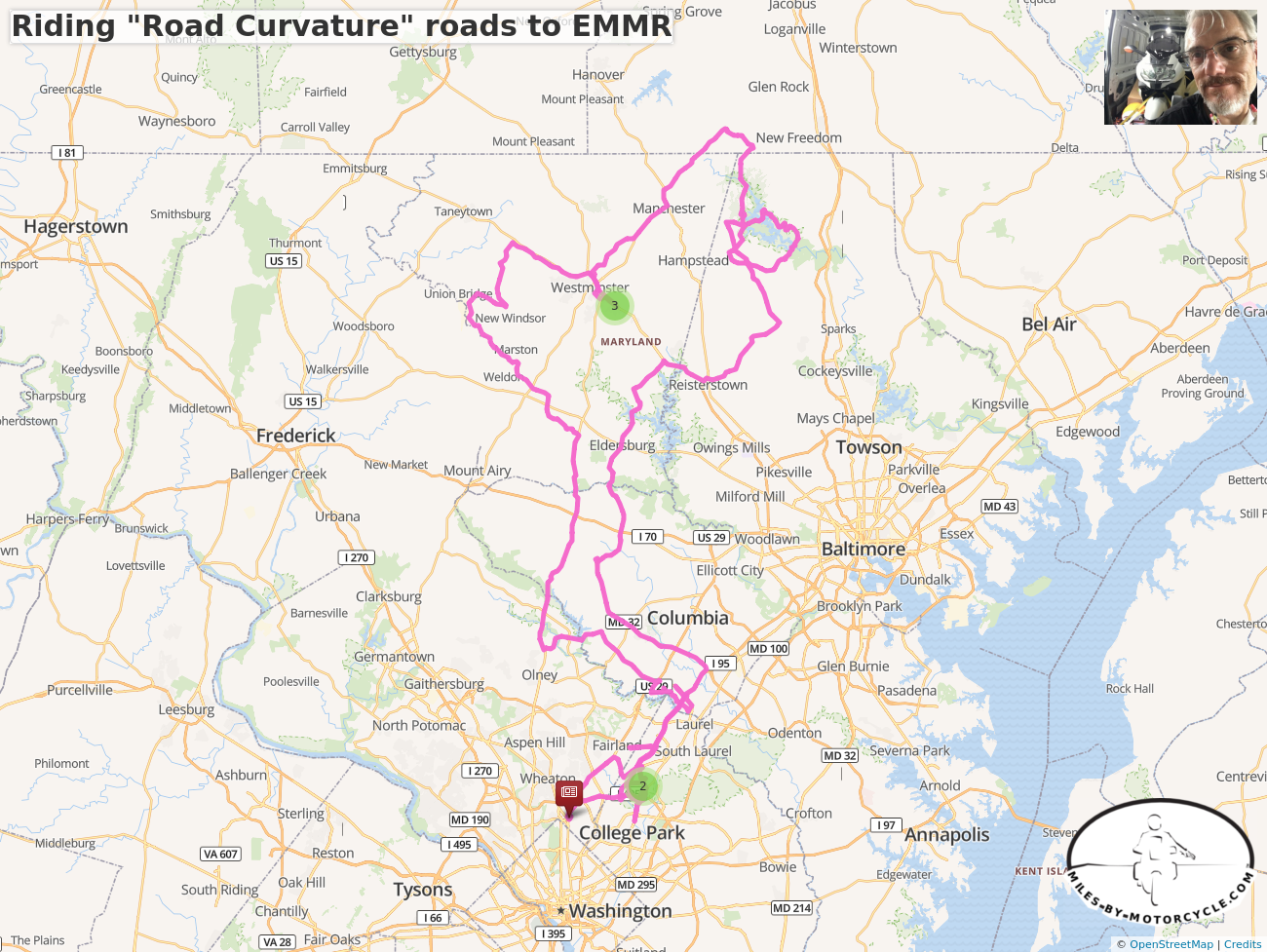 Riding "Road Curvature" roads to EMMR