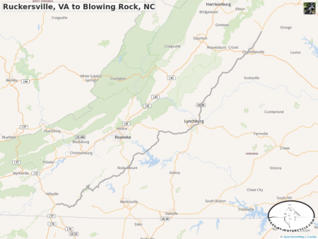 Ruckersville, VA to Blowing Rock, NC