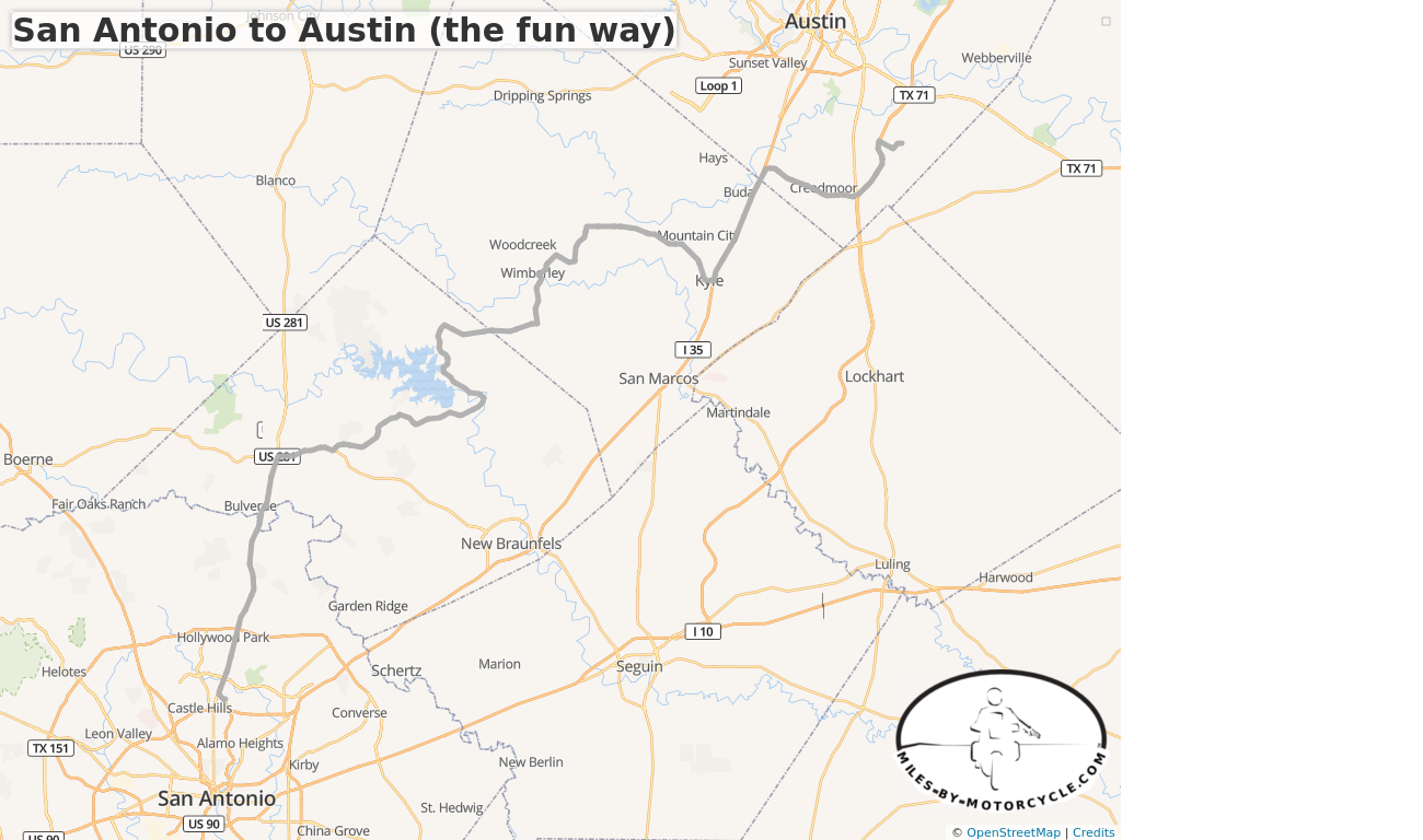 San Antonio to Austin (the fun way)