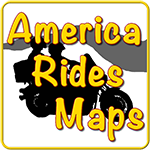 America Rides Maps Logo
