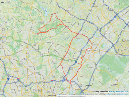 Overview of Todays ride