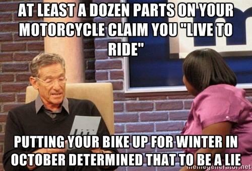 Live To Ride in Winter