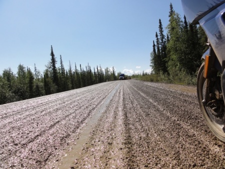 Mud on the Dalton Highway in Alaska