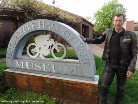Me at the Motorcycle Hall of Fame Museum