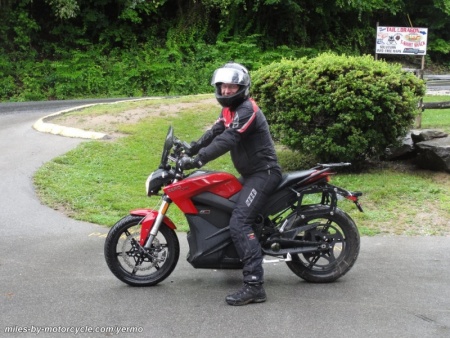 Vinny on his Zero S Electric Motorcycle