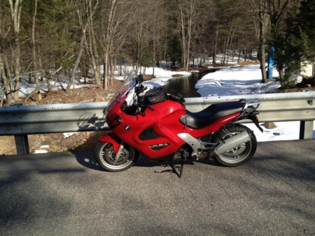 Winter ride in Bow, NH 